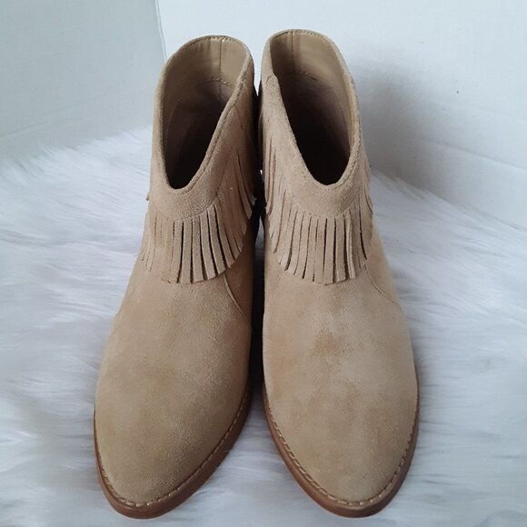 JOIE Makena Fringe Women's 37 US 7M Suede Leather Ankle Boot - Picture 2 of 9